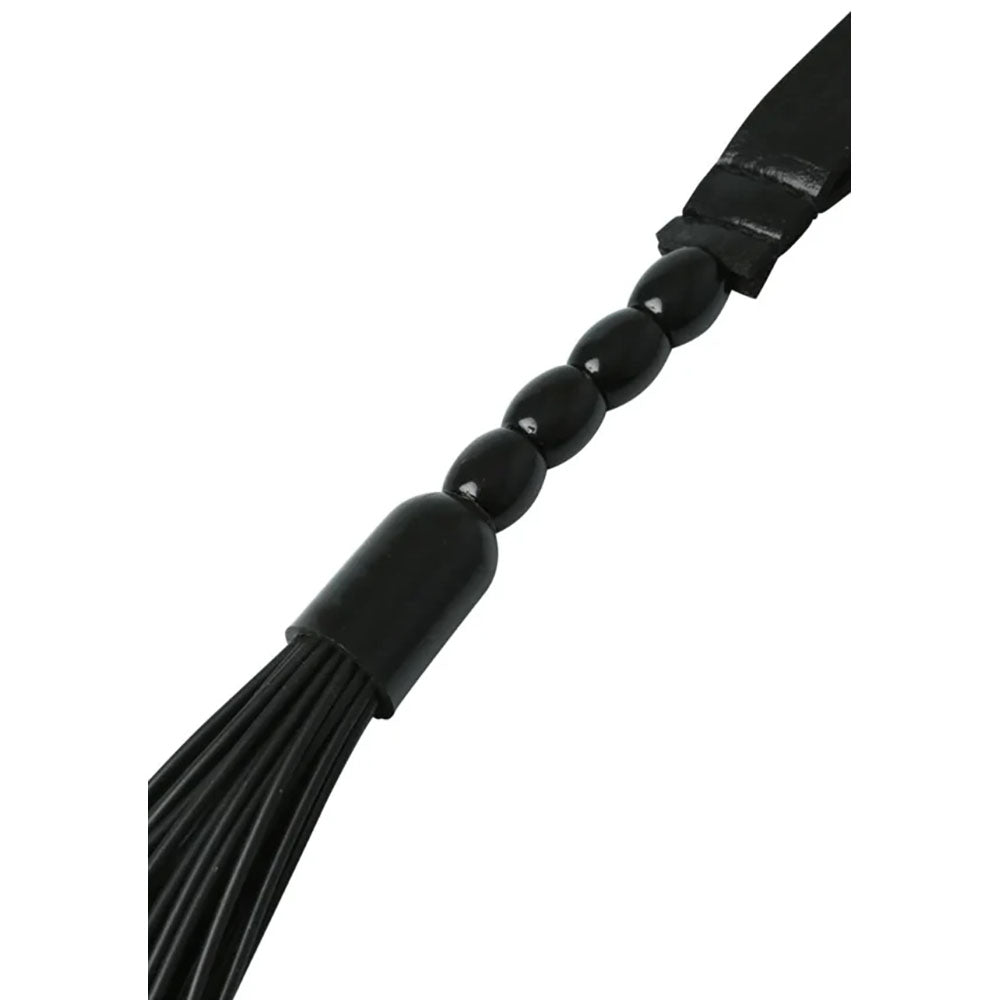 Sex & Mischief Noir Whip - Black 40 cm Rubber Whip Sportsheets