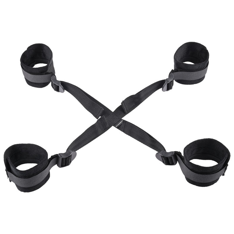 Sex & Mischief Hog Tie - Black Restraint Sportsheets
