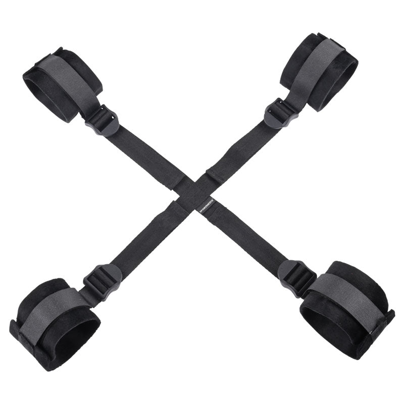 Sex & Mischief Hog Tie - Black Restraint Sportsheets