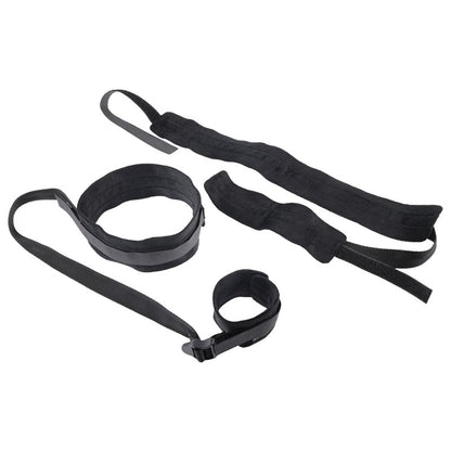 Sex & Mischief Thigh & Wrist Cuffs - Black Restraints Sportsheets