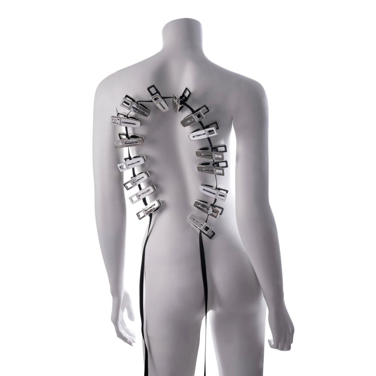 EDGE Body Zipper Clothes Pins - Chrome Chrome Pins - Set of 16 Sportsheets