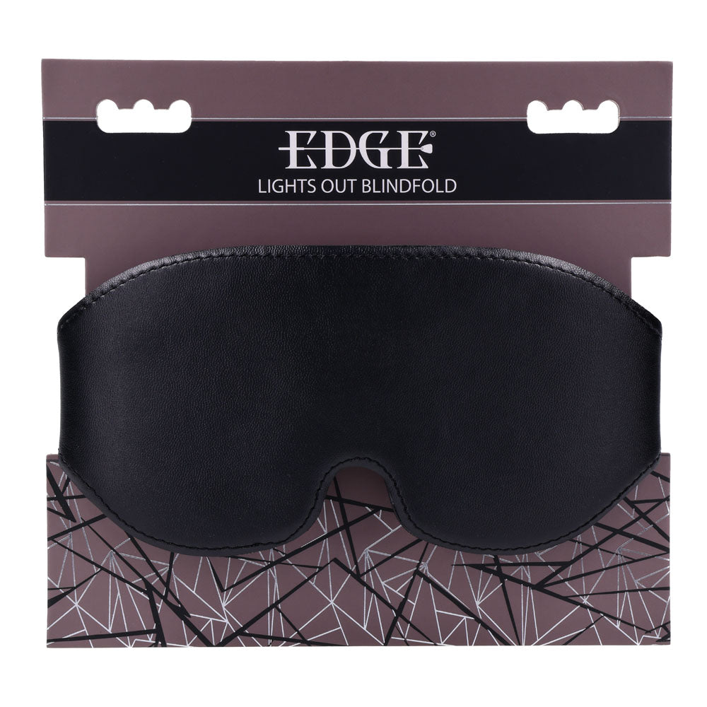 EDGE Lights Out Blindfold - Black Eyemask Restraint Sportsheets