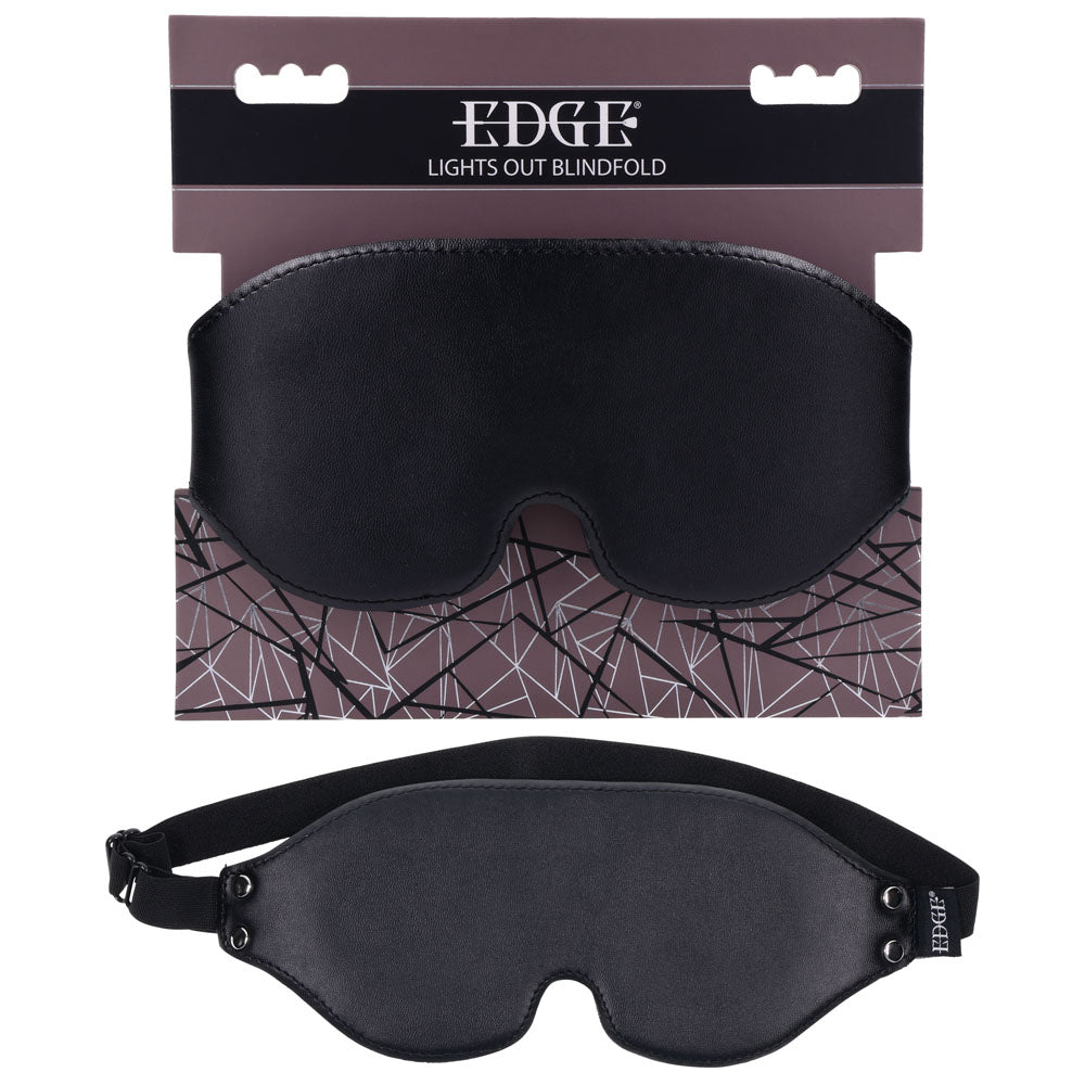 EDGE Lights Out Blindfold - Black Eyemask Restraint Sportsheets