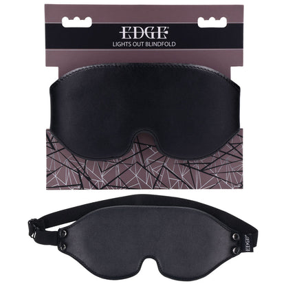 EDGE Lights Out Blindfold - Black Eyemask Restraint Sportsheets