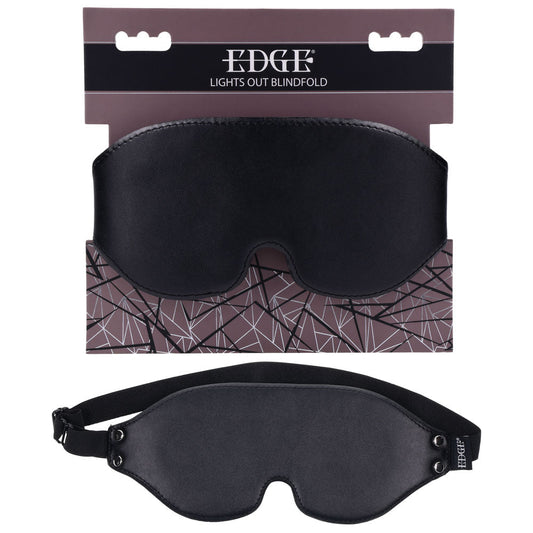 EDGE Lights Out Blindfold - Black Eyemask Restraint Sportsheets