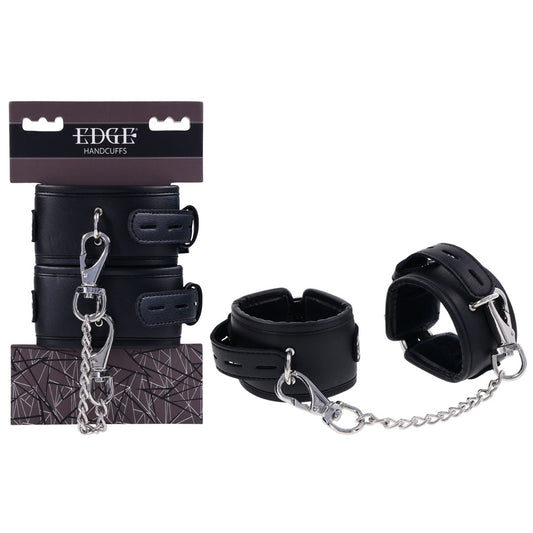 EDGE Handcuffs - Black Restraints Black - Club X