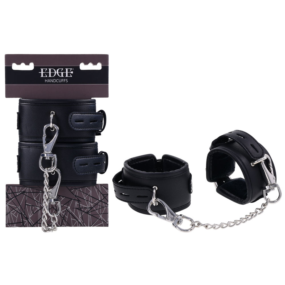EDGE Handcuffs - Black Restraints Sportsheets