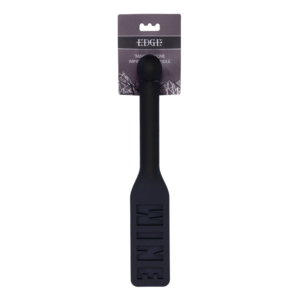 EDGE MINE Silicone Paddle - Black Spanking Paddle Black - Club X