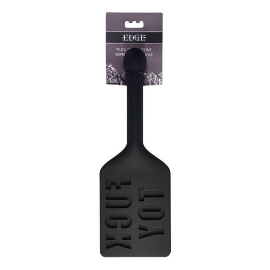 EDGE FUCK TOY Silicone Paddle - Black Silicone Spanking Paddle Black - Club X