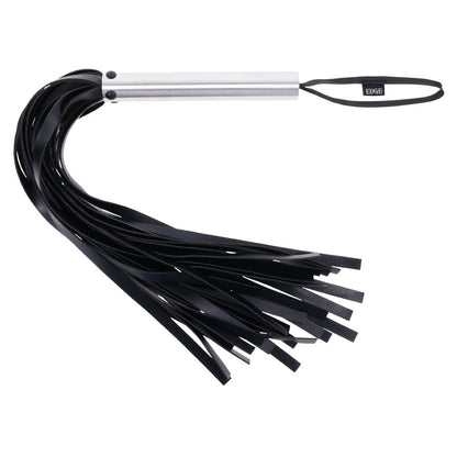 EDGE Flogger - Black Flogger Whip with Metal Handle Sportsheets