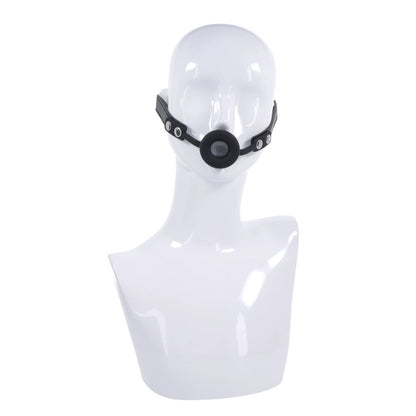 EDGE Silicone Ring Gag - Black Mouth Restraint