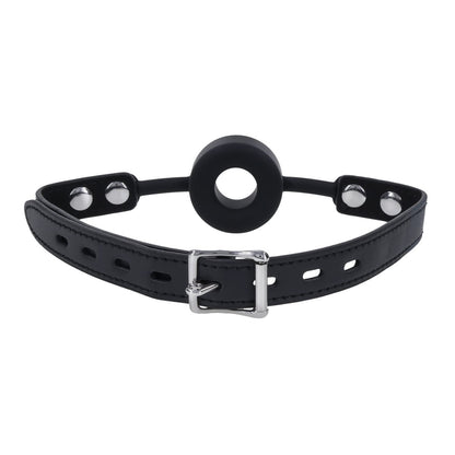 EDGE Silicone Ring Gag - Black Mouth Restraint