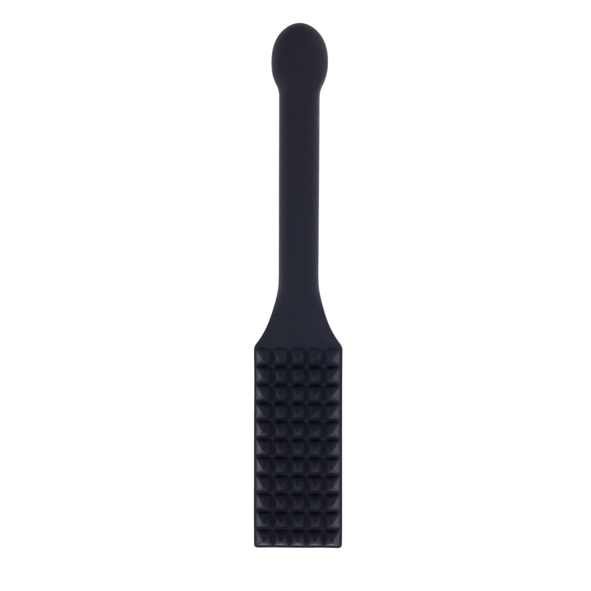 EDGE Spiked Silicone Paddle - Black Spanking Paddle with Insertable Handle Sportsheets