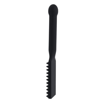 EDGE Spiked Silicone Paddle - Black Spanking Paddle with Insertable Handle Sportsheets