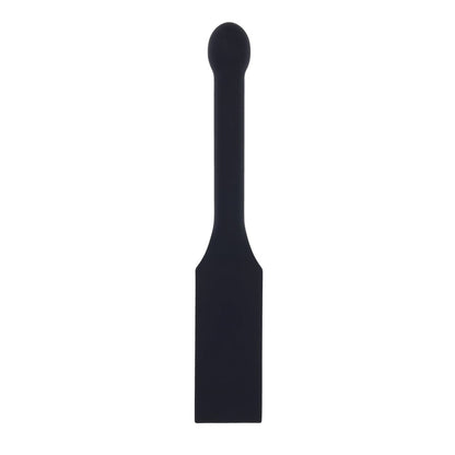 EDGE Spiked Silicone Paddle - Black Spanking Paddle with Insertable Handle Sportsheets