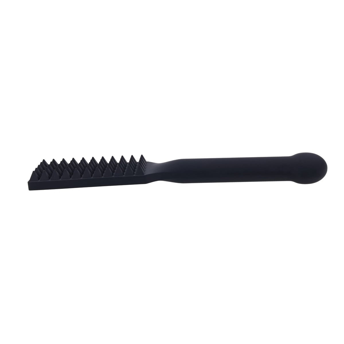 EDGE Spiked Silicone Paddle - Black Spanking Paddle with Insertable Handle Sportsheets