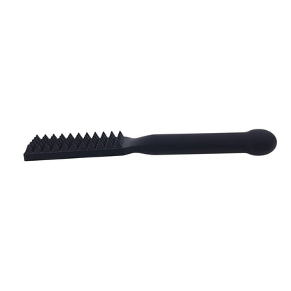 EDGE Spiked Silicone Paddle - Black Spanking Paddle with Insertable Handle Sportsheets