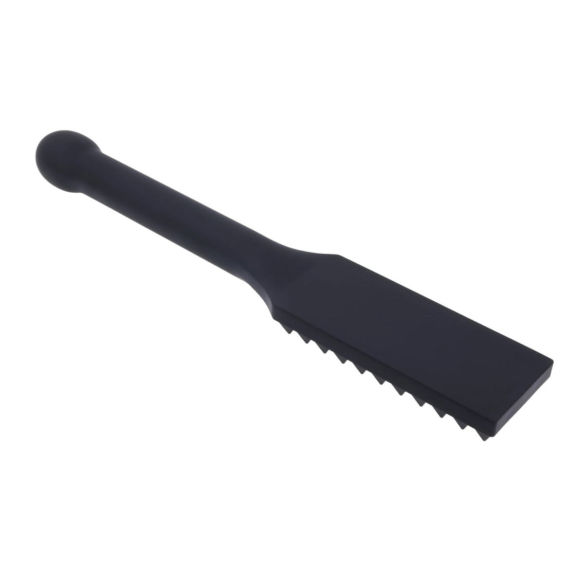 EDGE Spiked Silicone Paddle - Black Spanking Paddle with Insertable Handle Sportsheets