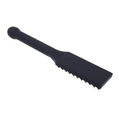 EDGE Spiked Silicone Paddle - Black Spanking Paddle with Insertable Handle Sportsheets