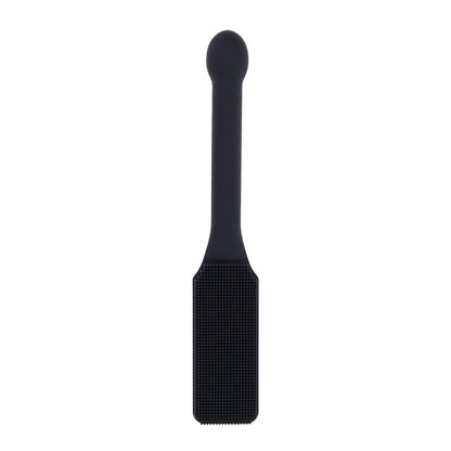EDGE Pins & Needles Silicone Paddle - Black Spanking Paddle with Insertable Handle Sportsheets