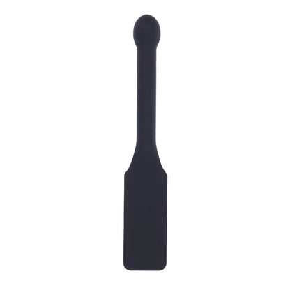 EDGE Pins & Needles Silicone Paddle - Black Spanking Paddle with Insertable Handle Sportsheets