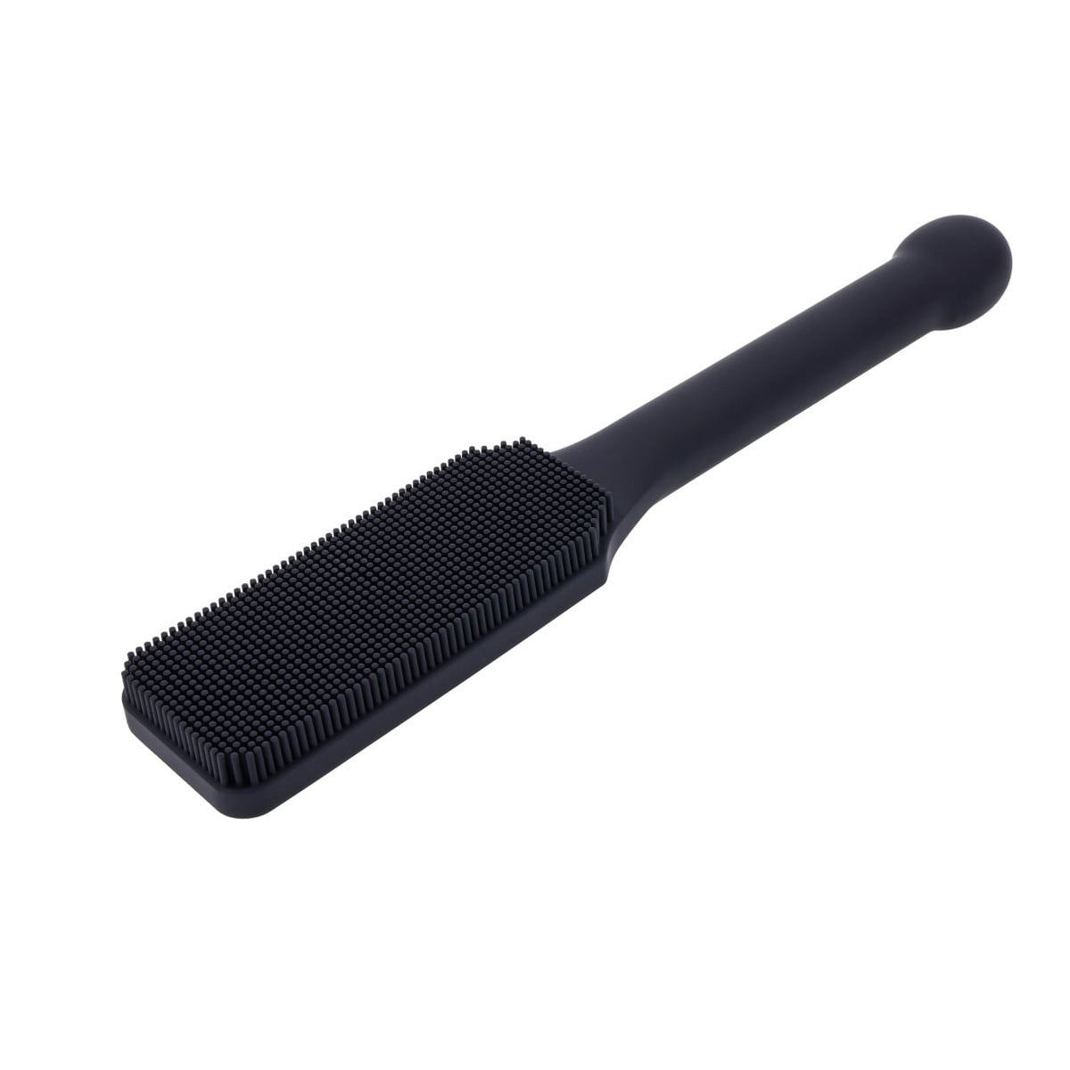 EDGE Pins & Needles Silicone Paddle - Black Spanking Paddle with Insertable Handle Sportsheets