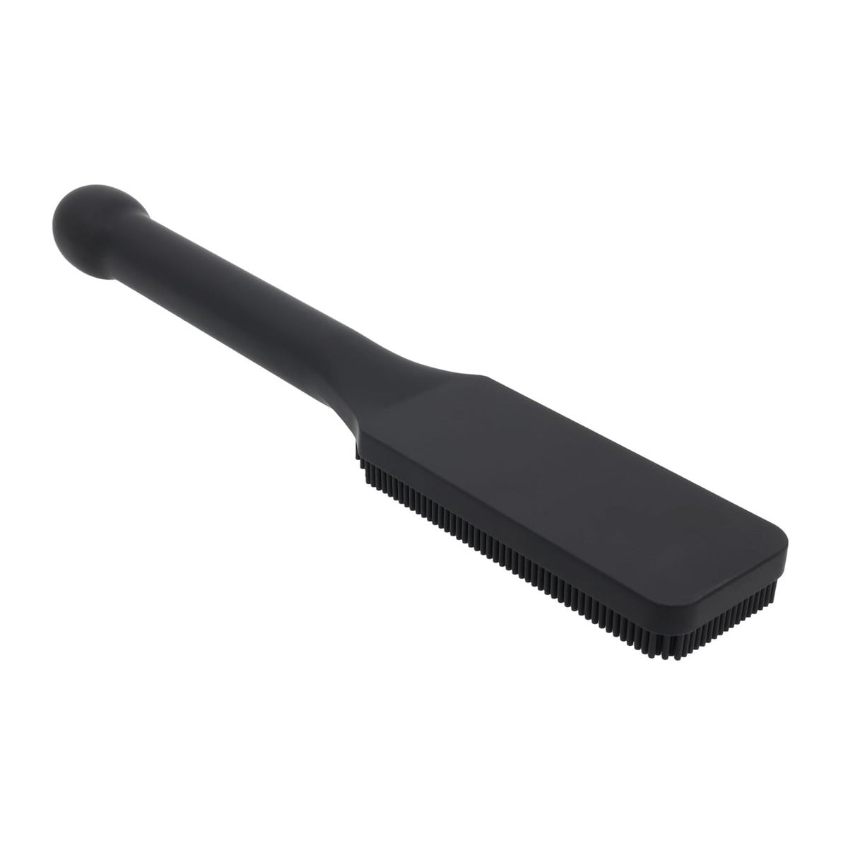 EDGE Pins & Needles Silicone Paddle - Black Spanking Paddle with Insertable Handle Sportsheets