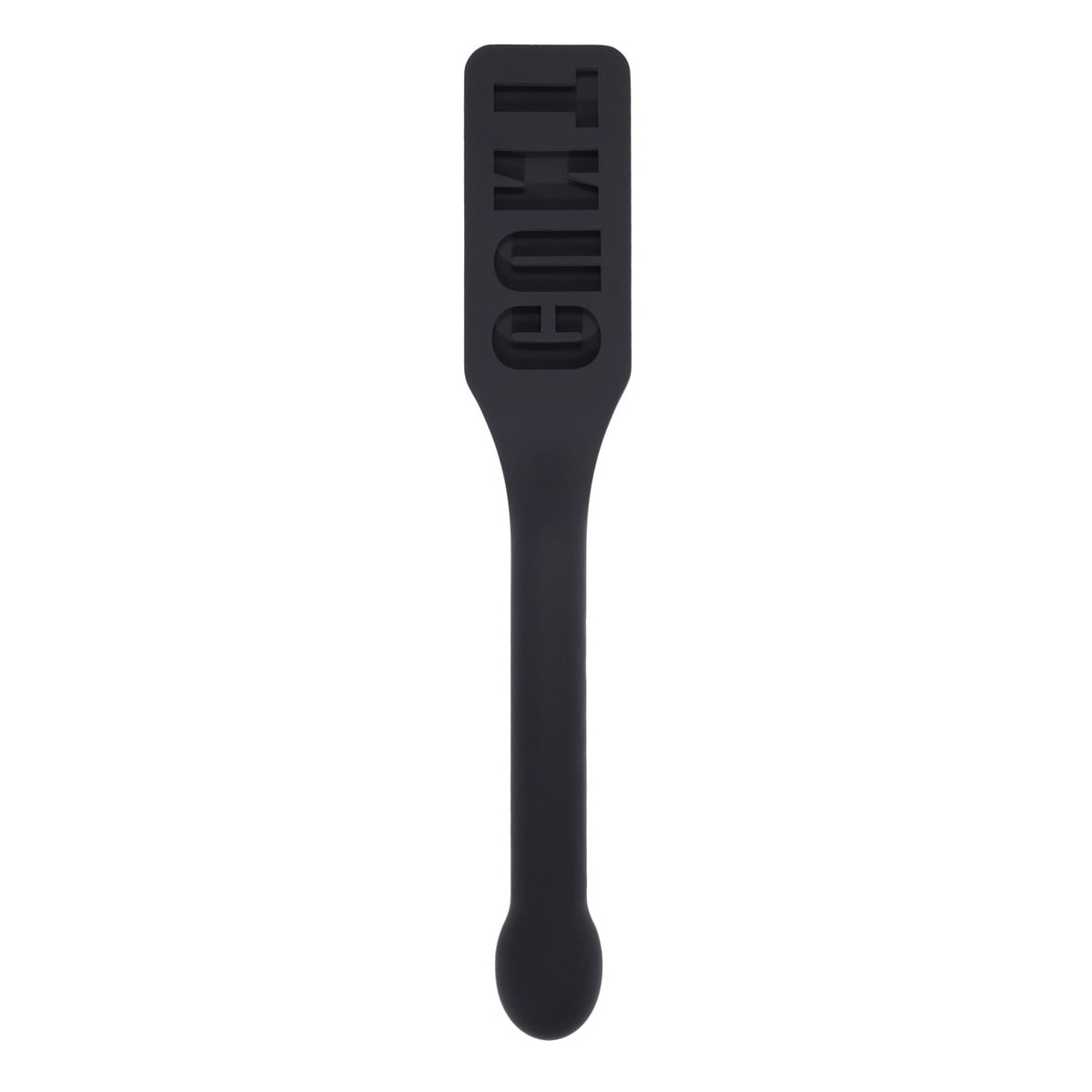 EDGE CUNT Silicone Paddle - Black Silicone Paddle with Insertable Handle Sportsheets