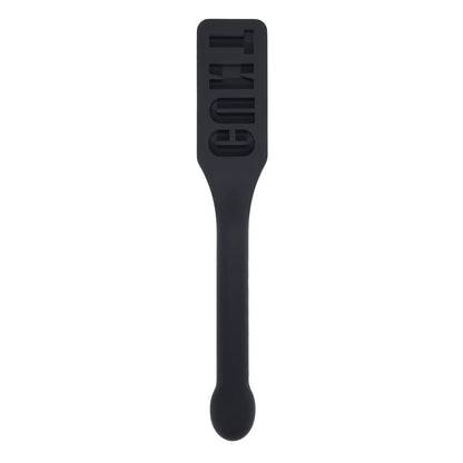 EDGE CUNT Silicone Paddle - Black Silicone Paddle with Insertable Handle Sportsheets