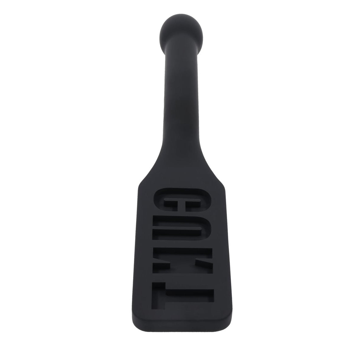 EDGE CUNT Silicone Paddle - Black Silicone Paddle with Insertable Handle Sportsheets