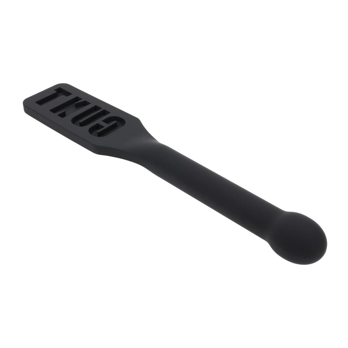 EDGE CUNT Silicone Paddle - Black Silicone Paddle with Insertable Handle Sportsheets