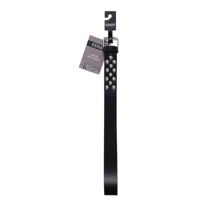 EDGE Leather Belt Spanker - Black Spanking Whip Sportsheets