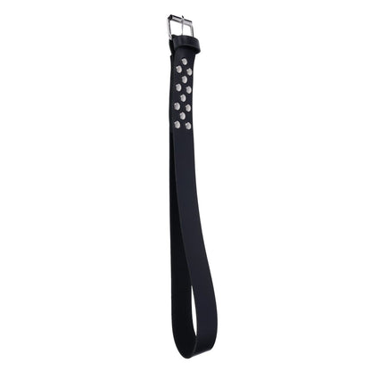 EDGE Leather Belt Spanker - Black Spanking Whip Sportsheets