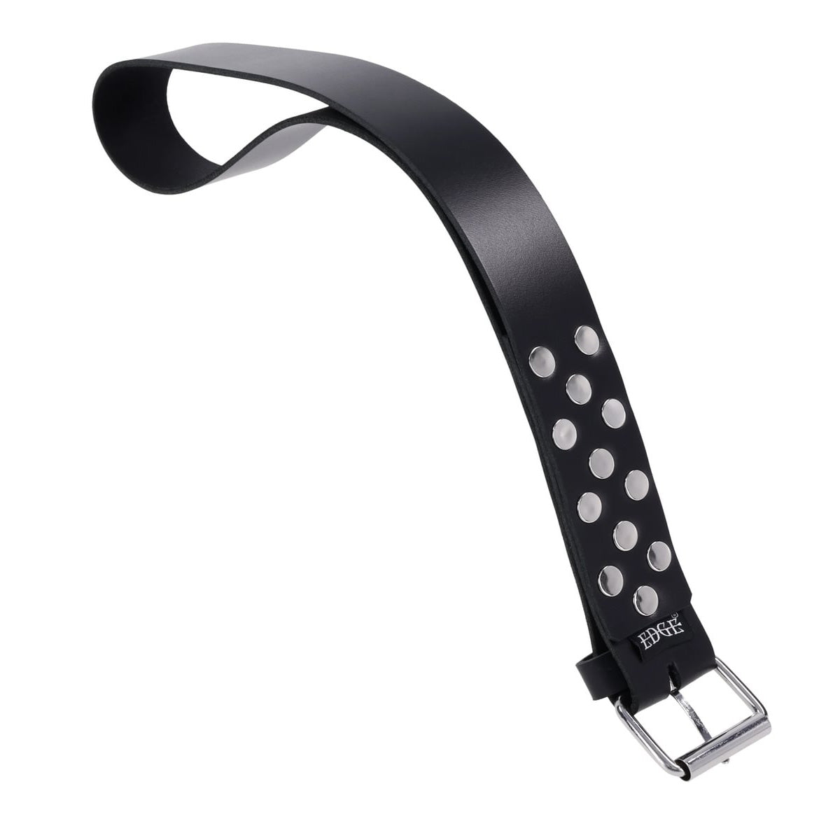 EDGE Leather Belt Spanker - Black Spanking Whip Sportsheets