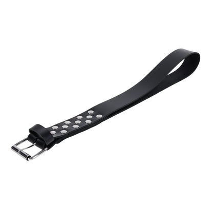 EDGE Leather Belt Spanker - Black Spanking Whip Sportsheets