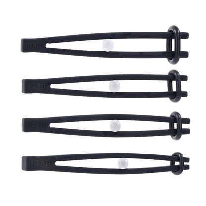 EDGE Silicone Pinching Rods - Black Nipple Restraints Sportsheets