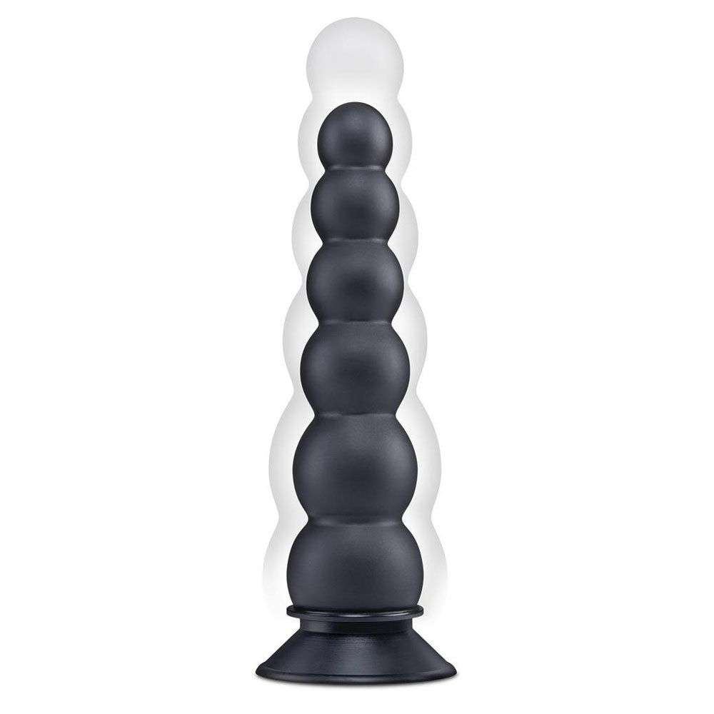 Size Up 7 Inch Ripple Inflatable Butt Plug - Black 20.3 cm Inflatable Butt Plug XGEN Products