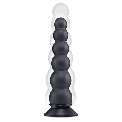 Size Up 7 Inch Ripple Inflatable Butt Plug - Black 20.3 cm Inflatable Butt Plug XGEN Products