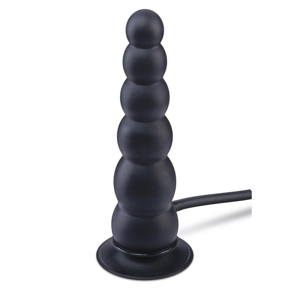 Size Up 7 Inch Ripple Inflatable Butt Plug - Black 20.3 cm Inflatable Butt Plug XGEN Products