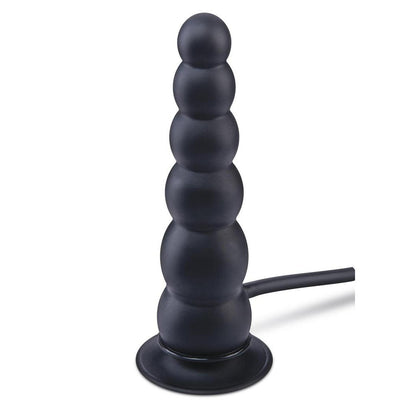 Size Up 7 Inch Ripple Inflatable Butt Plug - Black 20.3 cm Inflatable Butt Plug XGEN Products