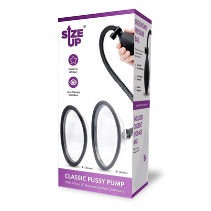 Size Up Classic Pussy Pump with 2 Chambers - Vagina Pump with 2 Interchangeable Chambers XGEN Products