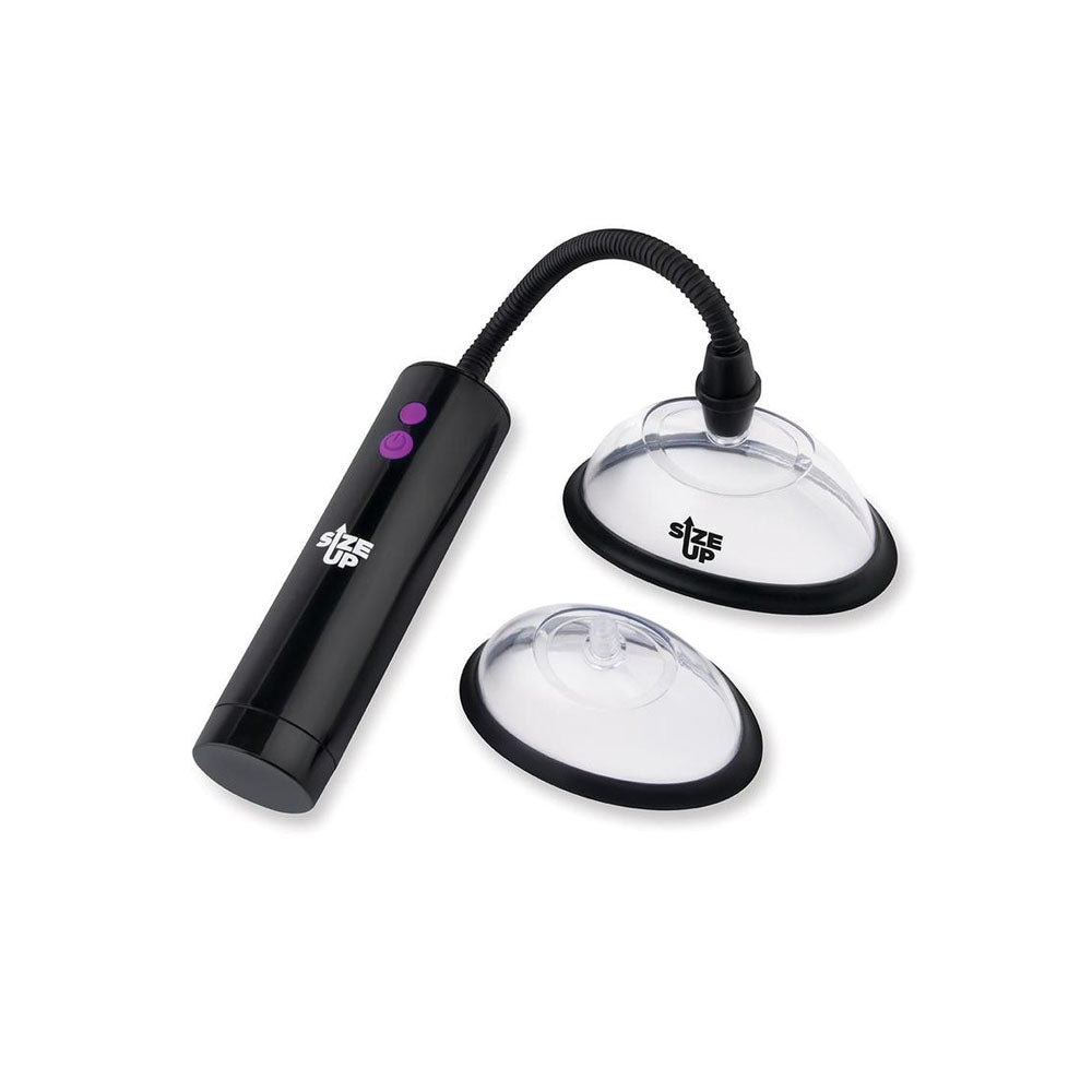 Size Up Rechargeable Power Plumper Pussy Pump - Clear USB Rechargeable Vagina Pump with Interchangeable Chambers XGEN Products