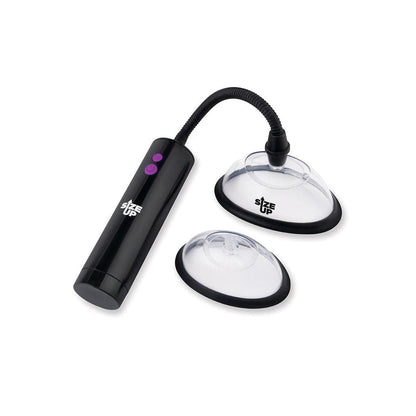 Size Up Rechargeable Power Plumper Pussy Pump - Clear USB Rechargeable Vagina Pump with Interchangeable Chambers XGEN Products