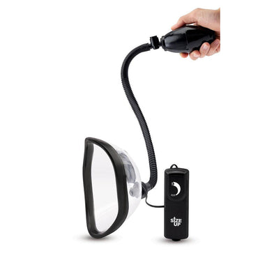 Size Up Vibrating Pussy Pump - Clear Vibrating Vagina Pump XGEN Products