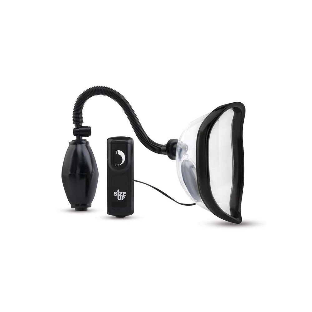 Size Up Vibrating Pussy Pump - Clear Vibrating Vagina Pump XGEN Products