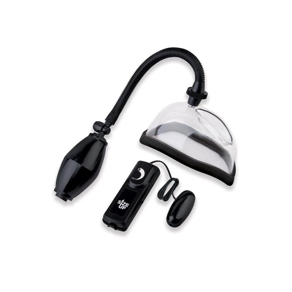 Size Up Vibrating Pussy Pump - Clear Vibrating Vagina Pump XGEN Products