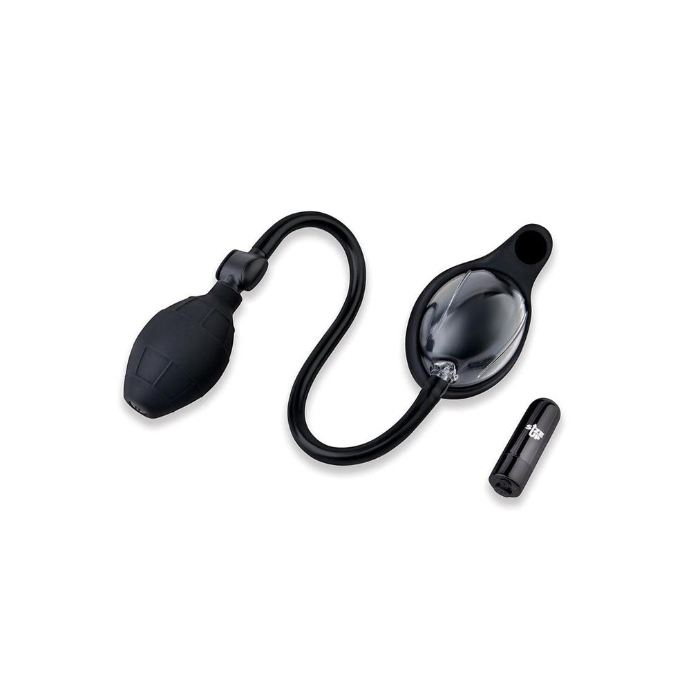 Size Up Vibrating Mini Pussy & Clitoral Pump - Clear USB Rechargeable Vibrating Vaginal and Clitoral Pump XGEN Products