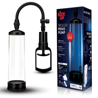 Size Up Trigger Penis Pump - Clear Penis Pump Xgen Products