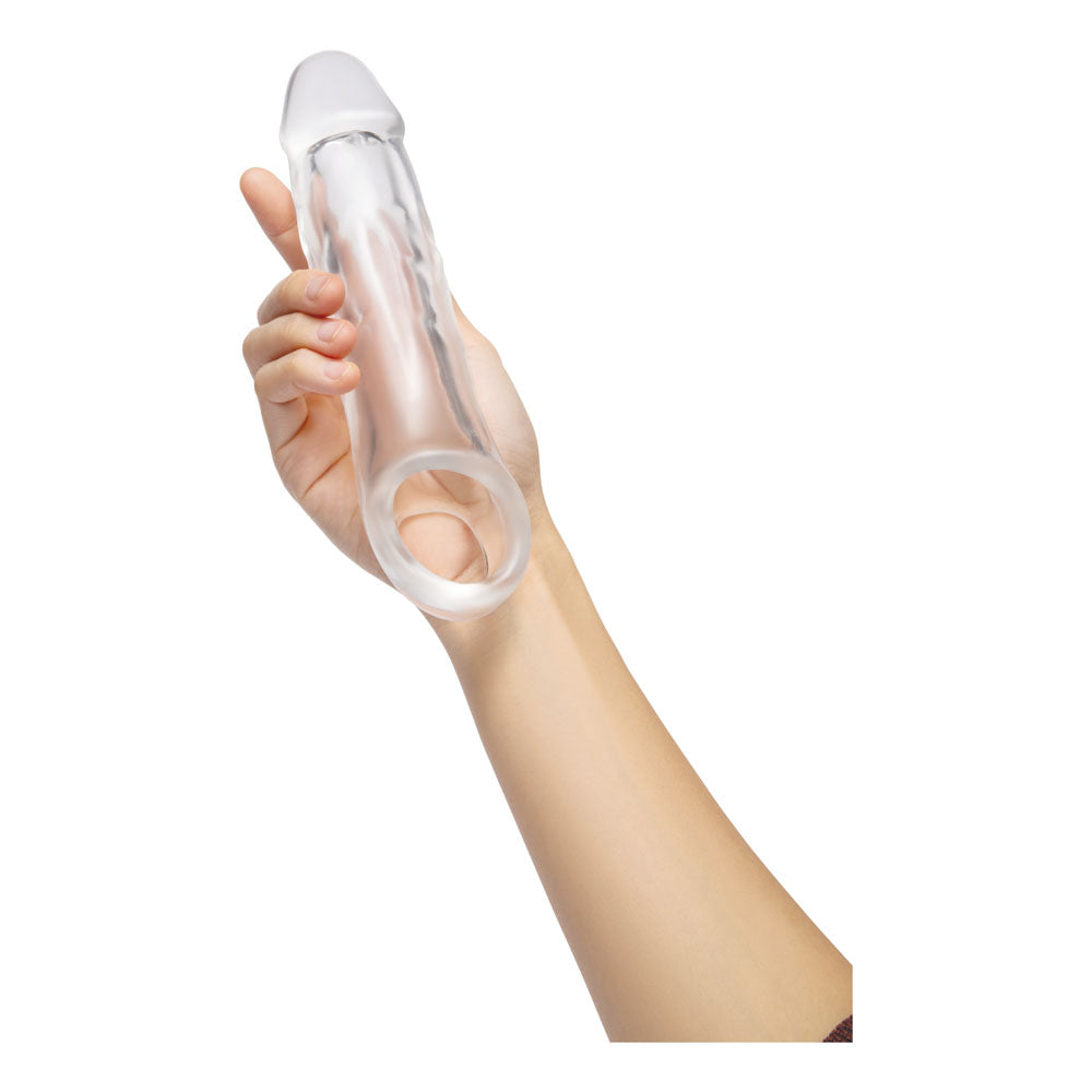 Size Up 2 Inch See-Thru Penis Extender with Ball Loop - Clear 5 cm (2'') Penis Extension Sleeve Xgen Products