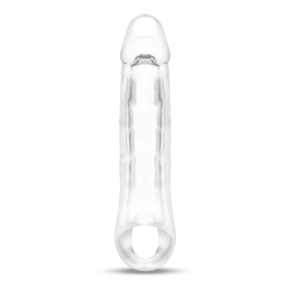 Size Up 2 Inch See-Thru Penis Extender with Ball Loop - Clear 5 cm (2'') Penis Extension Sleeve Xgen Products